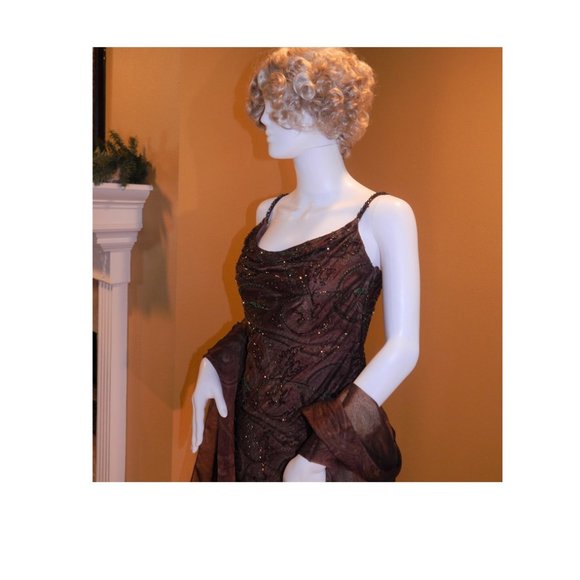 Victoria Royal (The Millennium) size 4 BRONZE/GOLD SEQUINED - Picture 7 of 16